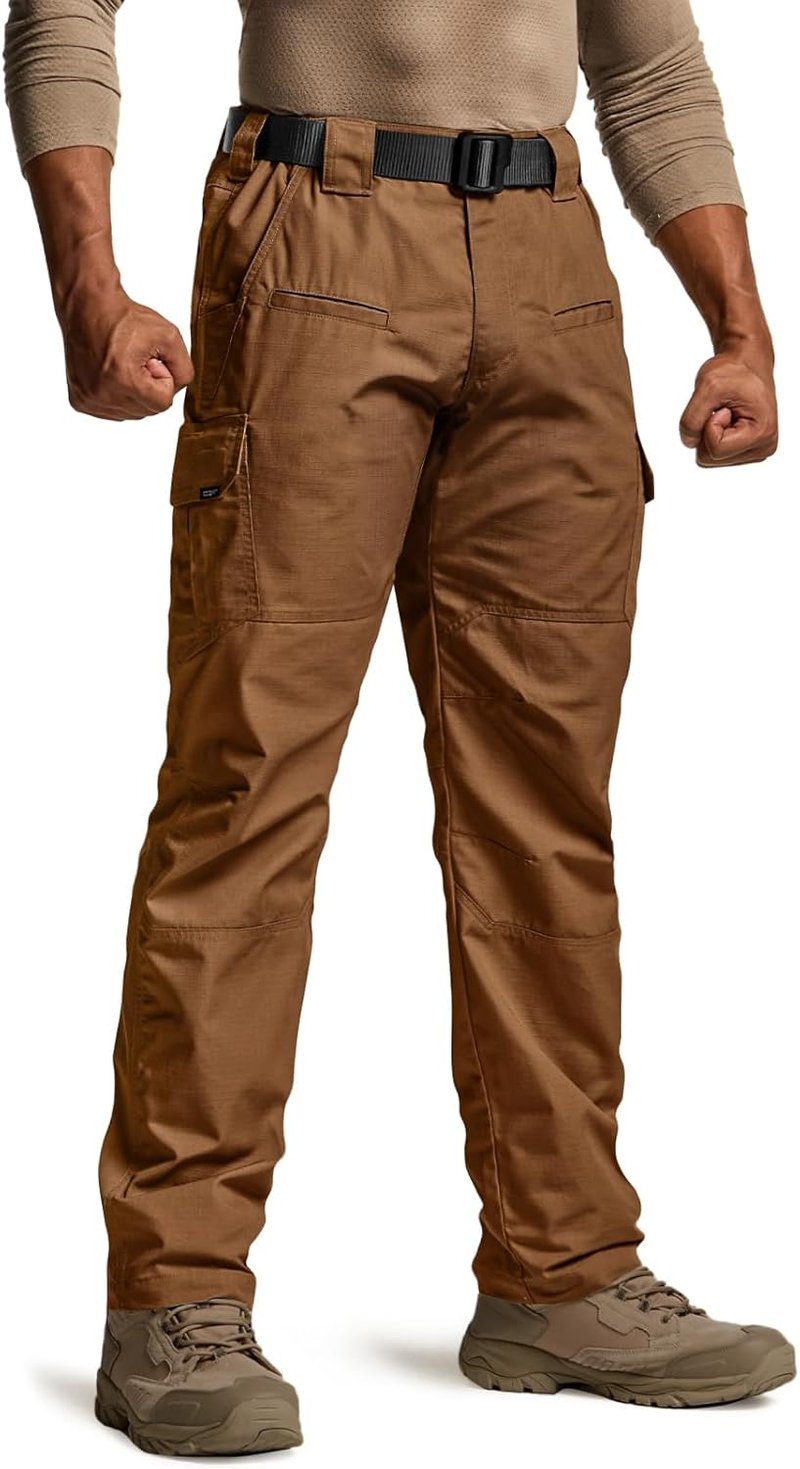CQR Men's Tactical Pants - Lightweight Water-Resistant Cargo Pants for Hiking | EDC Outdoor Apparel