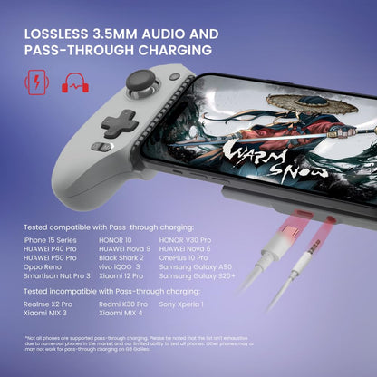 GameSir G8 Galileo Type-C Mobile Gaming Controller for Android & iPhone 15 Series (USB-C), Plug and Play Gamepad with Hall Effect Joysticks/Hall Trigger, 3.5mm Audio Jack