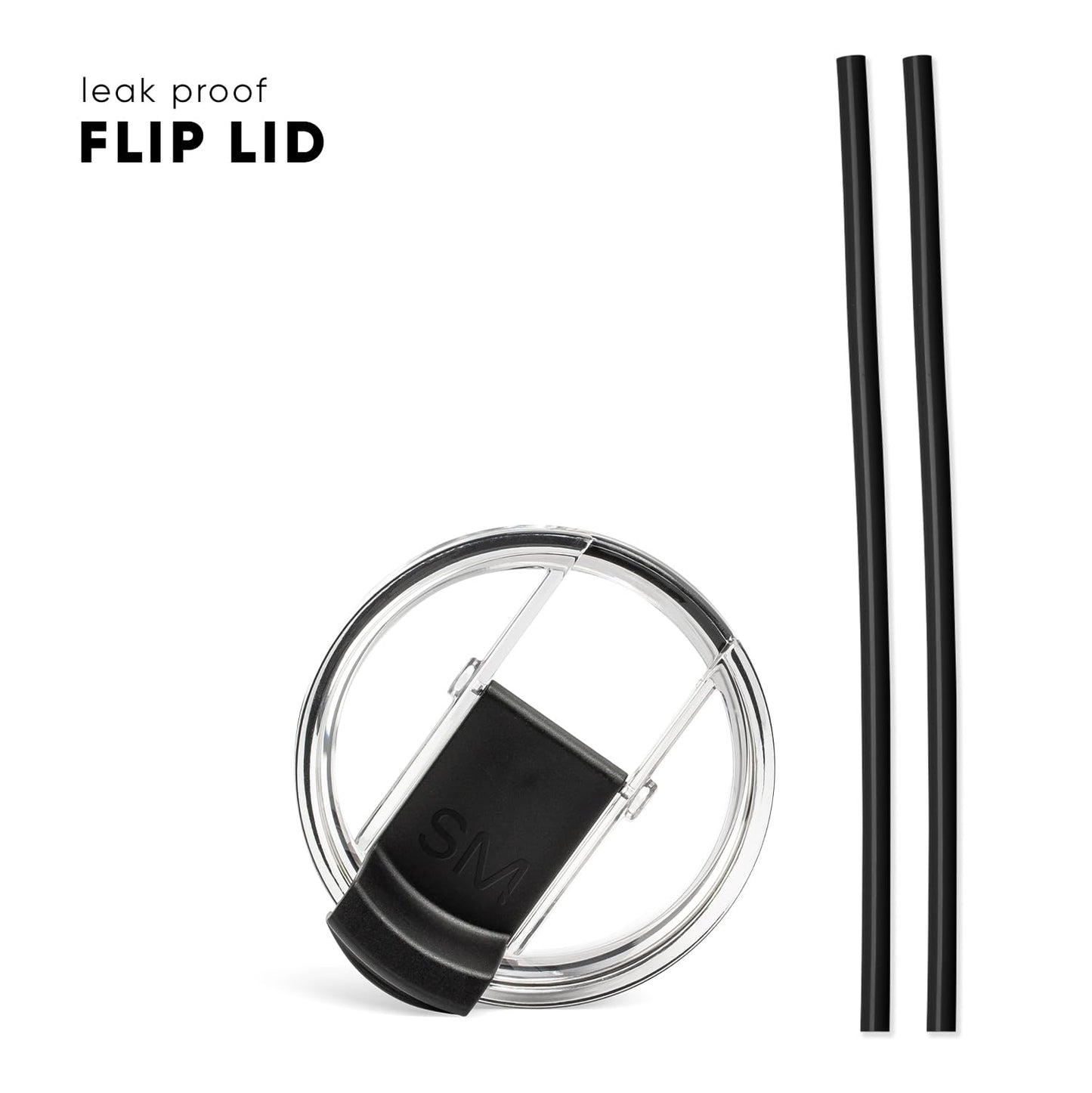 Simple Modern Travel Coffee Mug Tumbler with Flip Lid | Insulated Stainless Steel Iced Coffee Cup | Gifts for Women & Men | Voyager Collection | 350ml | Midnight Black