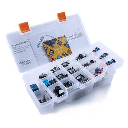 ELEGOO Upgraded 37 in 1 Sensor Modules Kit with Tutorial Compatible with Arduino IDE UNO R3 MEGA Nano