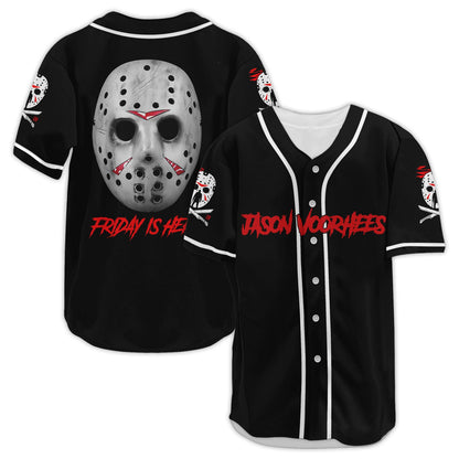 fat mummy Jason Horror Baseball Jerseys Shirt Scary Movie Halloween Shirt Gifts for Movie Lover (L) Black-White…