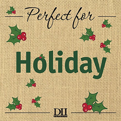 DII Embroidered Holiday Table Décor Collection Christmas Kitchen, Snowman Table Runner, 14x70, Red