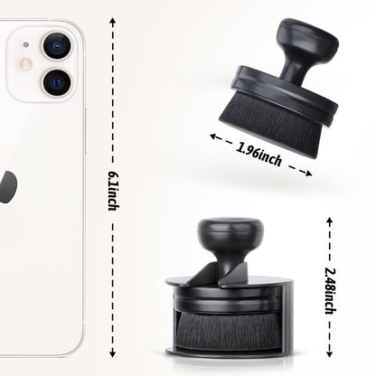 BABYSHEEP Car Tire Shine Applicator,Vegan Tire Shine Brush with Stand for Auto Detailing Cleaning Service (Black)