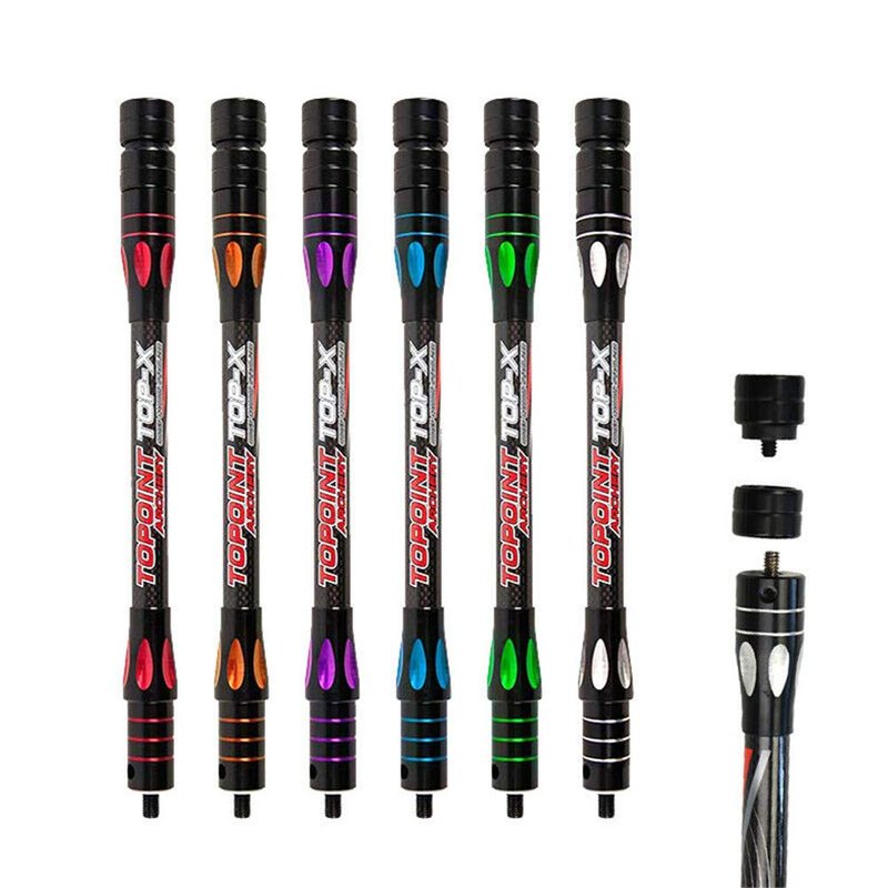 HNZMDY 10 Inch 12 Inch 15 Inch Archery Bow Stabilizer Balance Bar Rod Side Rod Carbon Fiber Stabilizer Dampen Weight for Compound Bow Recurve Bow Accessory (Blue, 15 Inch)