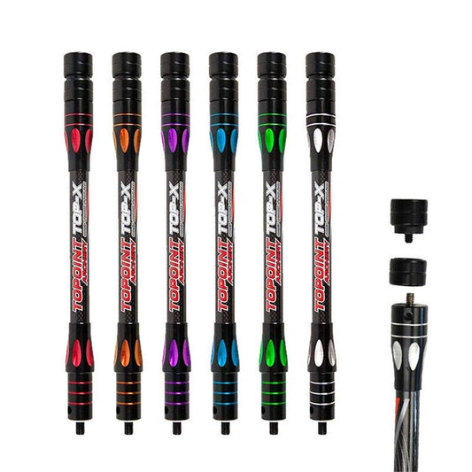 HNZMDY 10 Inch 12 Inch 15 Inch Archery Bow Stabilizer Balance Bar Rod Side Rod Carbon Fiber Stabilizer Dampen Weight for Compound Bow Recurve Bow Accessory (Blue, 15 Inch)