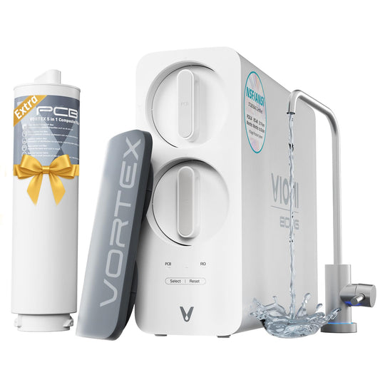 VIOMI 800GPD PFAS Reduction Reverse Osmosis System, NSF/ANSI 42, 53 and 372 Certified, 9-Stage & 48 Months Filter, Tankless RO Water Filter System Under Sink, Smart LED Reminder, Incl. 1 Extra Filter