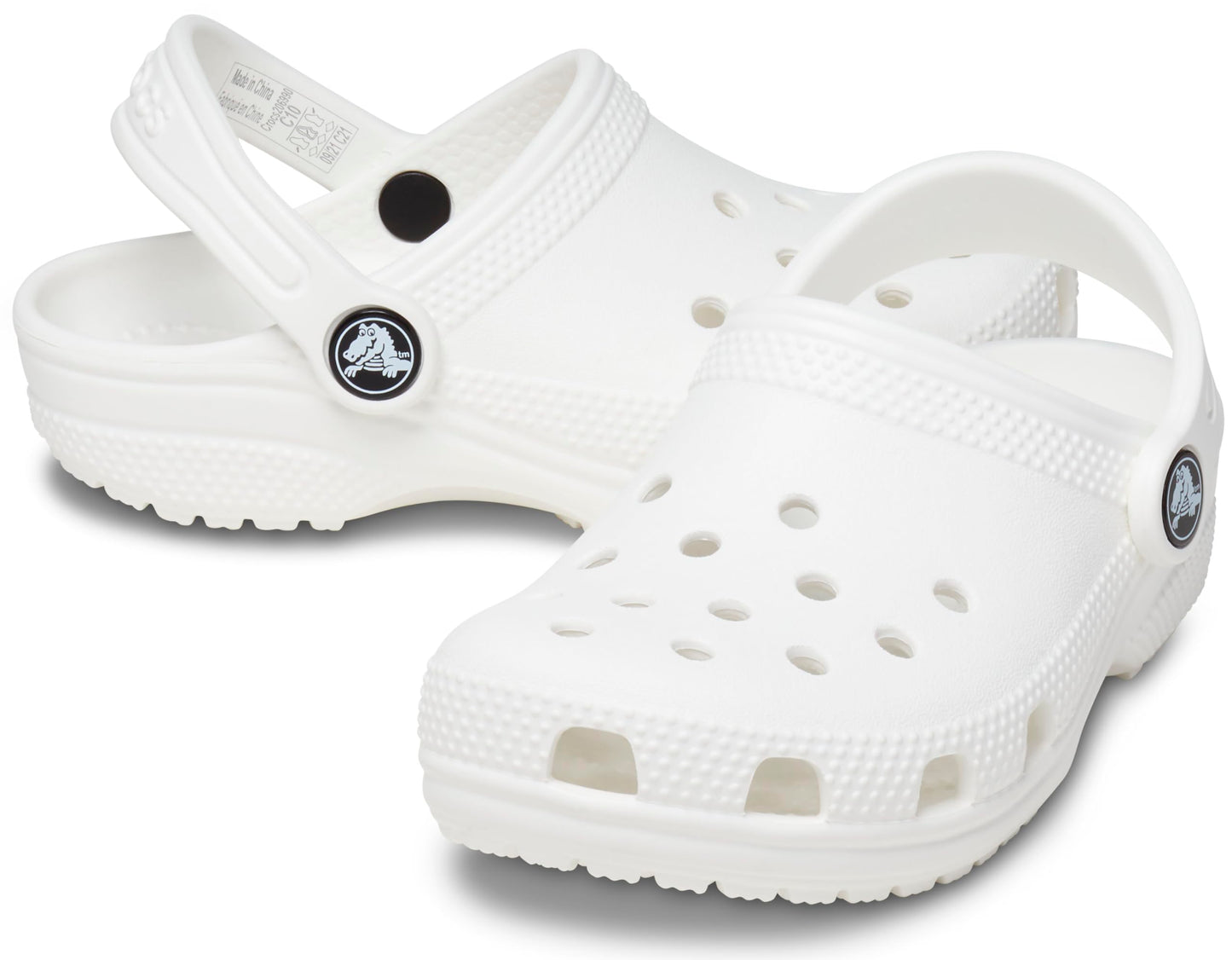 Crocs Unisex Kids Classic Clog K Clogs, White, 2 UK