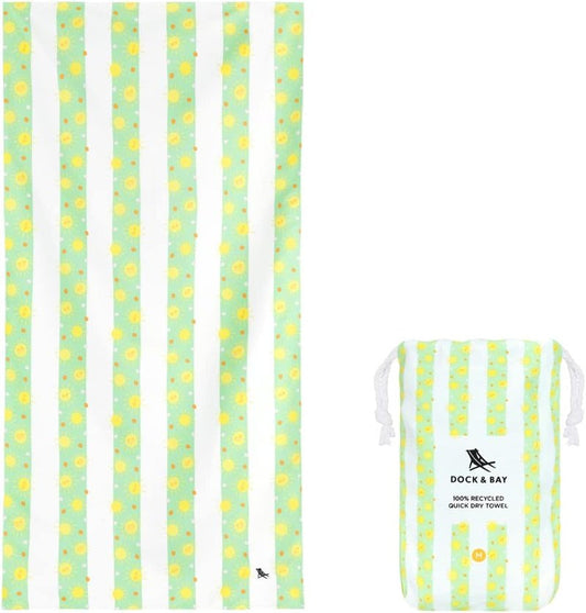 Beach Towel - Quick Dry, Sand-Free, Compact & Lightweight | 100% Recycled, Large (160x90cm)