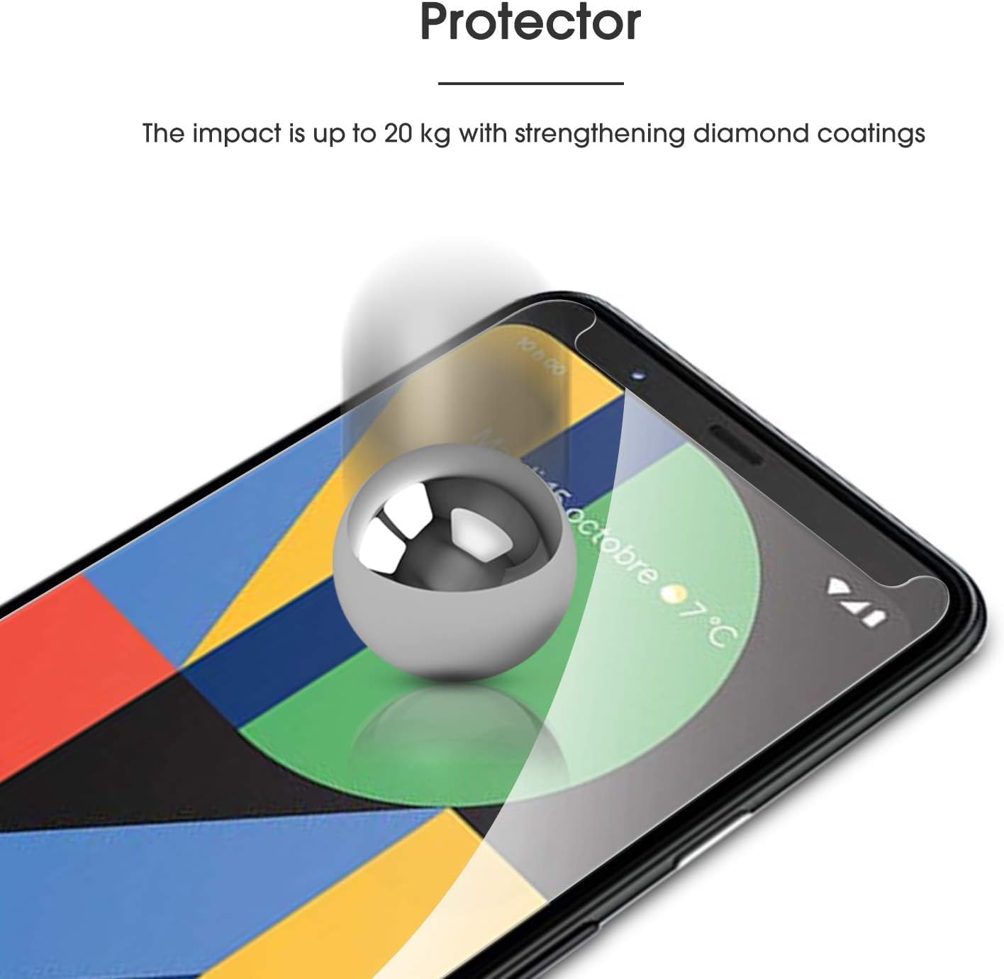 OMOTON 3+2 Pack for Google Pixel 9 Pro XL Screen Protector 6.8 Inch, 3 Tempered Glass Film & 2 Camera Lens Protector, Bubble-free, HD Clear, Not for 9 Pro/ 9
