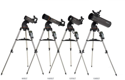 Celestron - NexStar 130SLT Computerized Telescope - Compact and Portable - Newtonian Reflector Optical Design - SkyAlign Technology - Computerized Hand Control - 130mm Aperture Grey