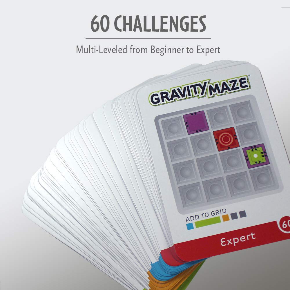 ThinkFun Gravity Maze Falling Marble Challenge Logic Brain Game and STEM Toys for Boys and Girls Age 8 Years Up for Kids and Adults