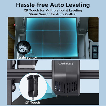 Creality Ender 3 V3 SE 3D Printer with CR Touch Auto Leveling, Sprite Direct Extruder, Dual Z & Y-axis, 250mm/s FDM Speed and 8.66 x 8.66 x 9.84in Print Size - Upgraded for Easy Beginners