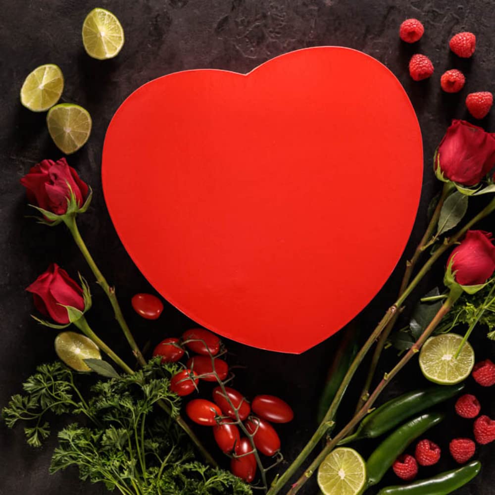 Valentine’s Day Gift for Men – Meat Heart with 14 Beef & Pork Sticks – Heart-Shaped Meat Snack Box for Him, Boyfriend, Husband