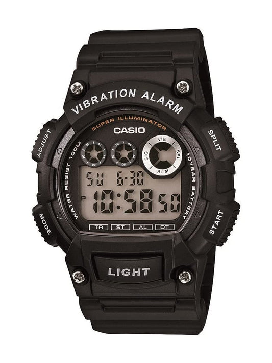 Casio W-735H Series | Digital Watch | Vibration Alert | Super Illuminator LED | 10-Year Battery | 100M Water Resistant | Stopwatch | Dual Time