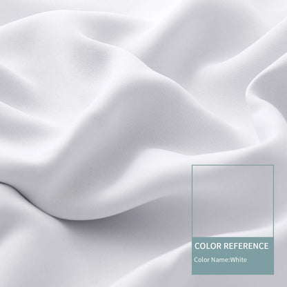 BGment White Blackout Curtains 63 Inch Long - Black Out Curtains for Bedroom Thermal Insulated Grommet Total Room Darkening Window Drapes for Summer Heat Blocking, 2 Panels, 42 x 63 Inch