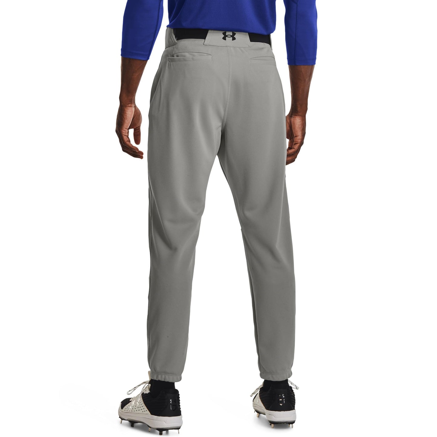 Under Armour Men's Utility Baseball Pant Closed 22, (075) Baseball Gray / / Black, Small