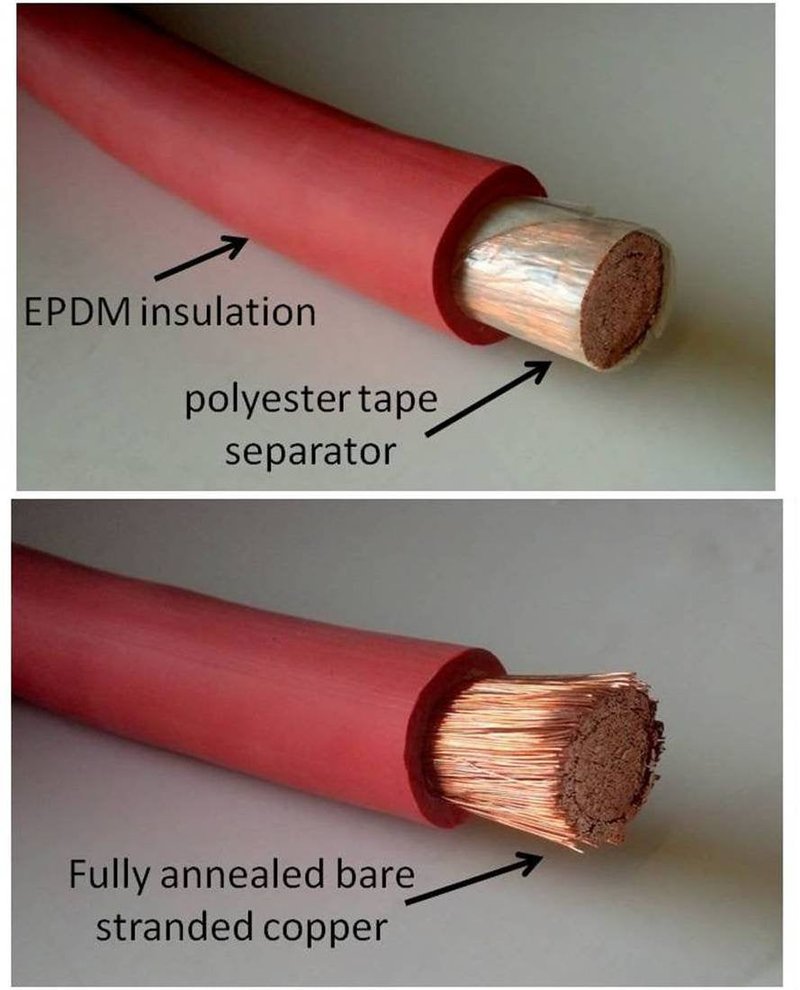 4 Gauge 4 AWG 25 Feet Black + 25 Feet Red Welding Battery Pure Copper Flexible Cable Wire - Car, Inverter, RV, Solar