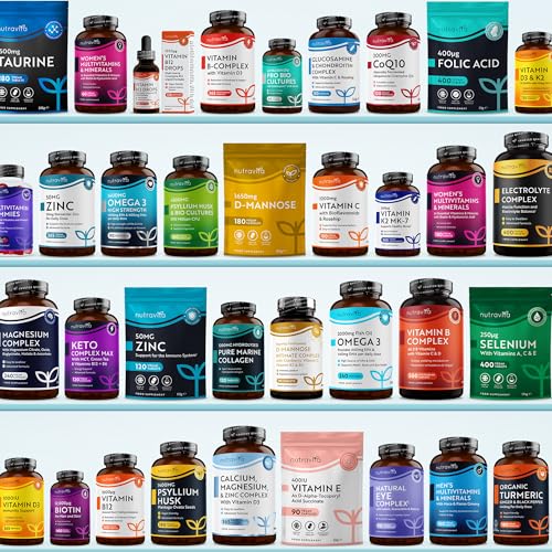 Electrolyte Complex - High Strength Tablets with Added Magnesium, Potassium & Calcium - Muscle Function and Electrolyte Balance - 240 Vegan Tablets - No Synthetic Binders - Made in The UK by Nutravita
