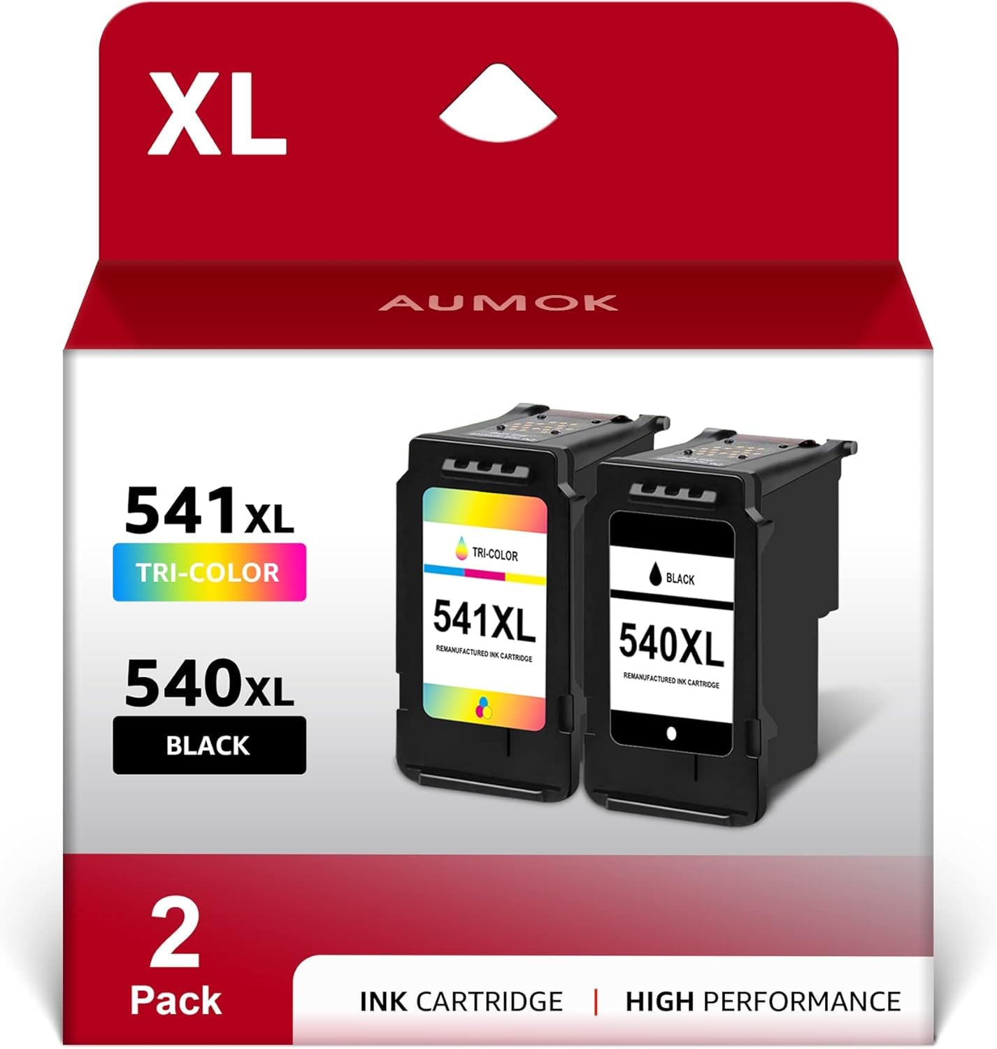 540XL 541XL Twin Pack Replacement for Canon 540 and 541 Ink Cartridges for Pixma MG3650s MG3650 MG3600 TS5150 TS5151 TS5100 M3100 MG3150 MG3500 MG4250 MX475 Ink Cartridges 540 and 541XL PG540 CL541