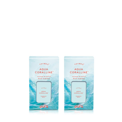 Thymes Pura Refills – 2 Pack of Oil Diffuser Scents – Long-Lasting Pura Diffuser Refills – Premium Home Fragrance – Notes Siberian Fir Needles, Cedarwood & Sandalwood (Frasier Fir, Pack of 2)