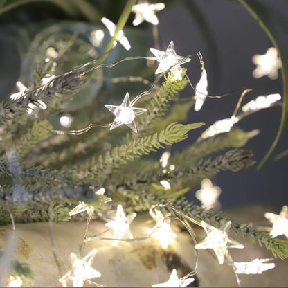 Christmas Fairy Lights 10FT 40LED Star Lights for Bedroom Indoor Battery Operated with Remote Twinkle Twinkle Little Star for Birthday Party Wedding Christmas Home Decoration