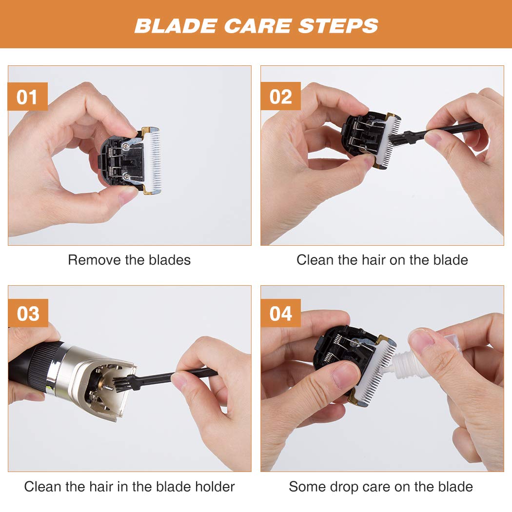 Dog Clippers Professional Pet Grooming Kit Low Noise, Rechargeable Pet Shaver Cordless Silent Dog Hair Trimmer with Scissors Comb Best Hair Clipper for Dogs Cats Pets