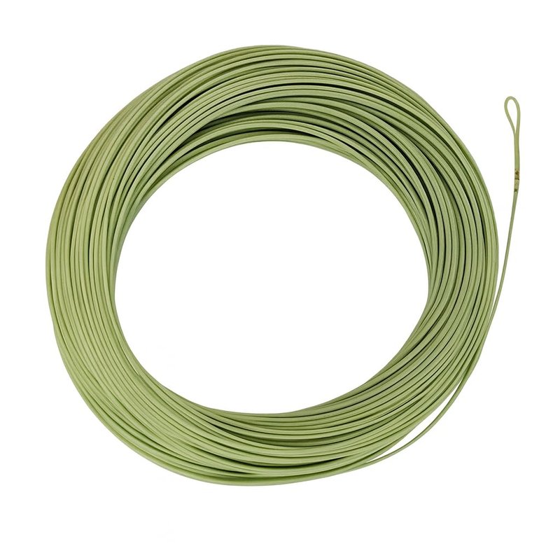Fly Fishing Floating Line with Welded Loop Weight Forward Fly Lines 100FT (WF6F, Moss Green)