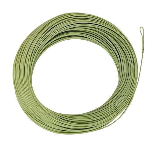 Fly Fishing Floating Line with Welded Loop Weight Forward Fly Lines 100FT (WF6F, Moss Green)