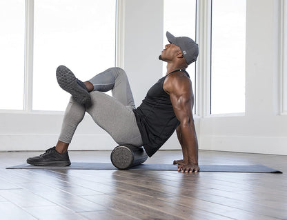 JFIT High Density Foam Roller, Solid Blue, 18-Inch