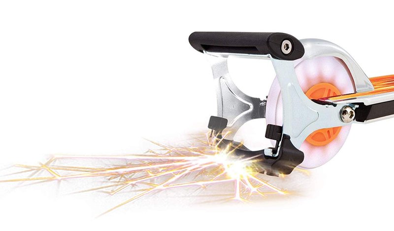 Razor Spark Ultra Kick Scooter for Kids Ages 8+ - Spark Bar, Ultra Bright LED Wheels, Rear-Fender Brake, Adjustable Handlebars, for Riders up to 143 lbs