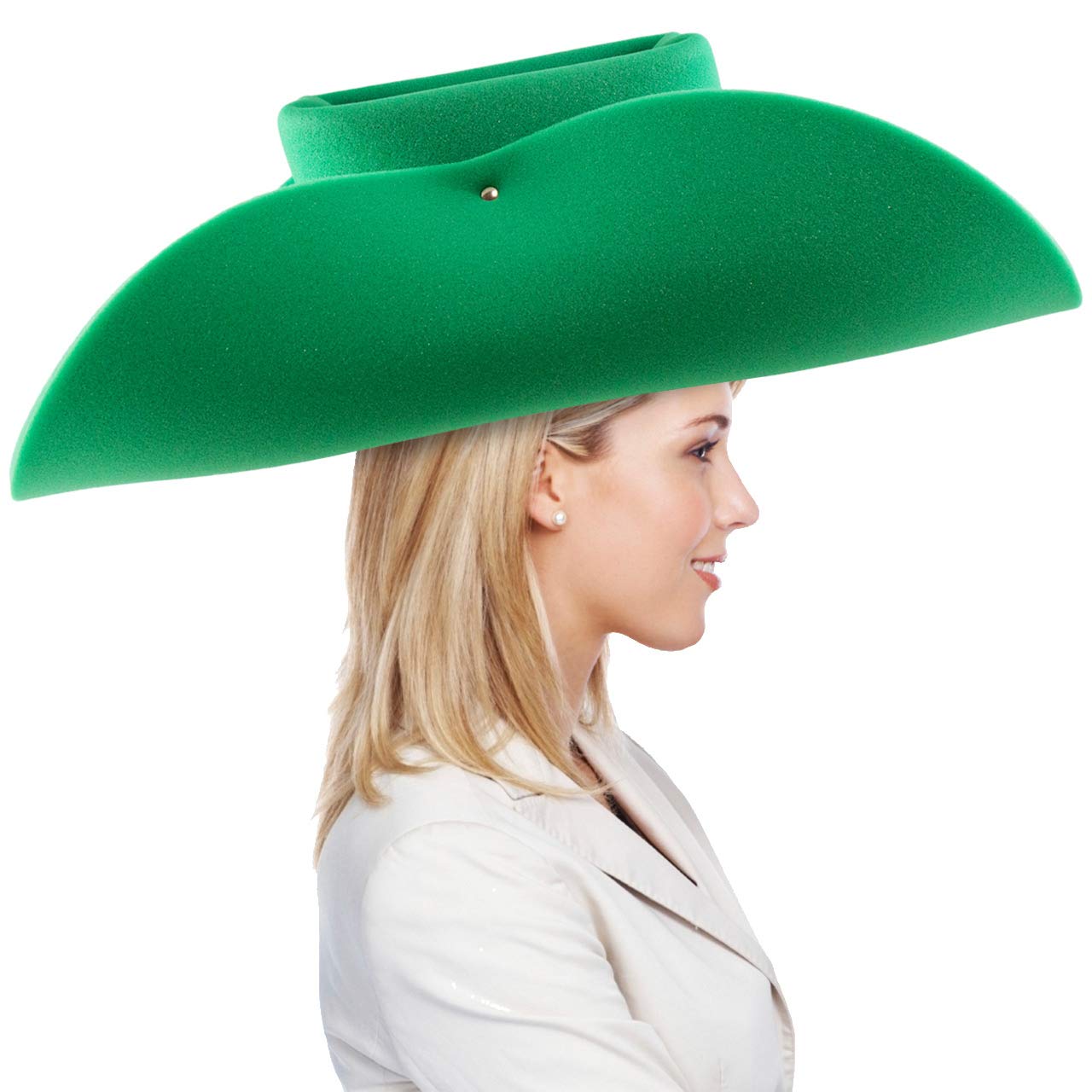 FUNSTITUTION Cowboy Hat - Giant Foam Hat - Oversized Cowboy Hat - Red - For Adults and Kids - Hilarious Hat - Large - Polyurethane Foam - All Ages