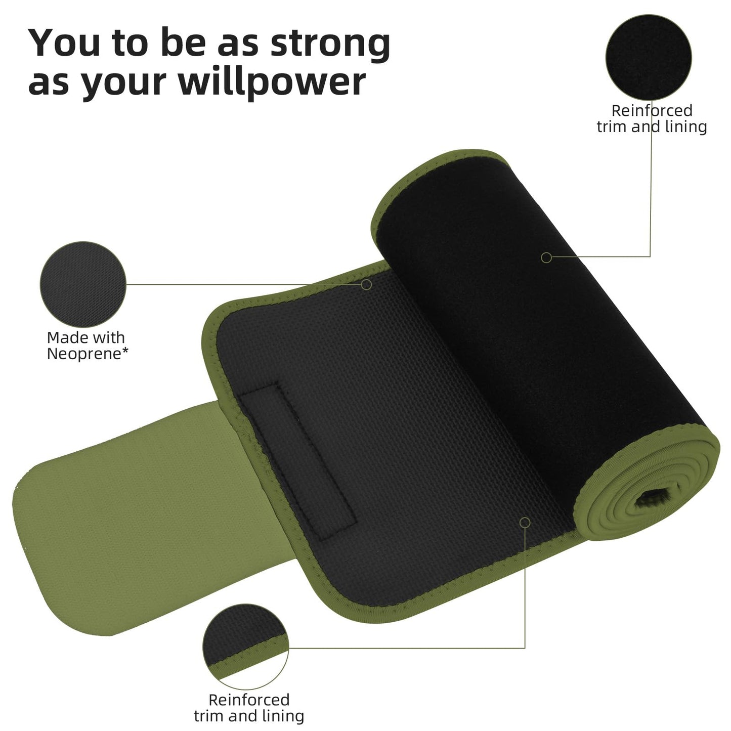 ZPP Waist Trainer for Women and Men, Neoprene Sweat Band Waist Trimmer Belt Slimming Stomach Wrap for Workout