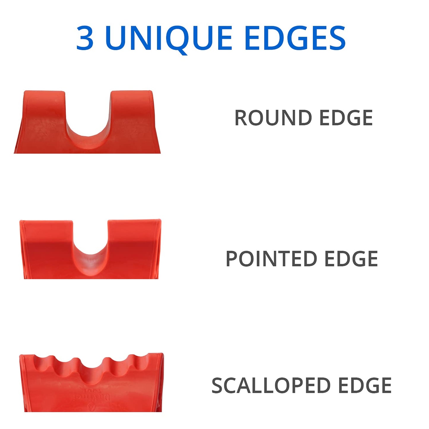 DaVinci Tool Red & Blue -USA Made- Extra Firm Neck Tension Relief & Pressure Point Massage Tool - Occipital Release Tool - Cervical Traction Device- Suboccipital Release Device - Neck Stretcher