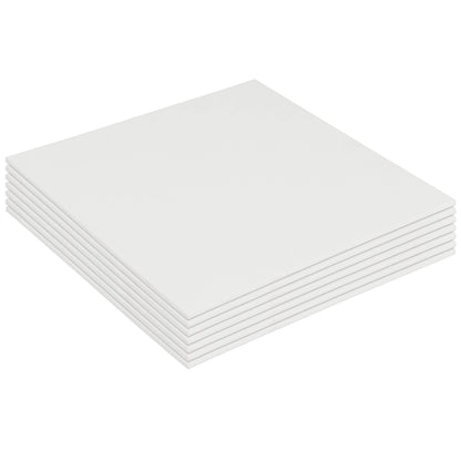 Belle Vous 24 Pack Blank Canvas - 18 x 18cm (7 x 7 inches) - Pre Stretched Canvas Panel Boards - Suitable for Acrylic and Oil Painting Also for Sketching and Drawing