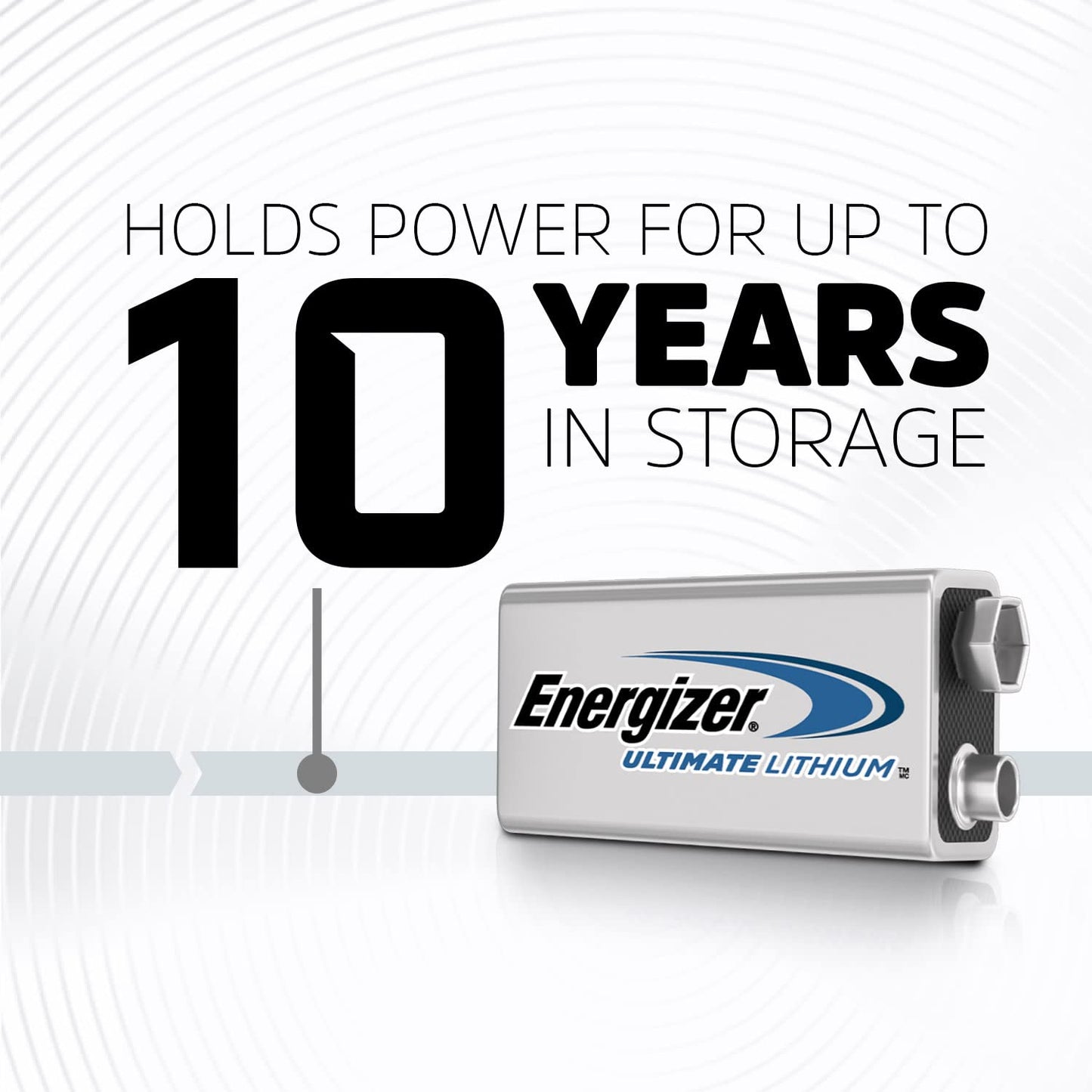 Energizer Ultimate Lithium 9V Batteries (2 Pack), Lithium 9 Volt Batteries