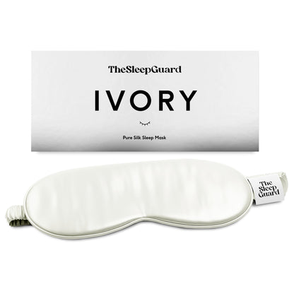 TheSleepGuard Pure Silk Sleep Mask [100% 6A Mulberry Silk, 22 Momme] Light Blocking Travel Essentials. Eye Masks for Sleeping. Black Oeko-Tex Blindfold. Eye Covers for Men & Women