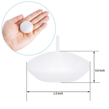 20 Pcs Floating Candles Centerpieces, 1.5 Inch Unscented Floating Candles Small Decoration for Valentine's Day, Thanksgiving, Wedding, Holiday, Parties and Home Decor
