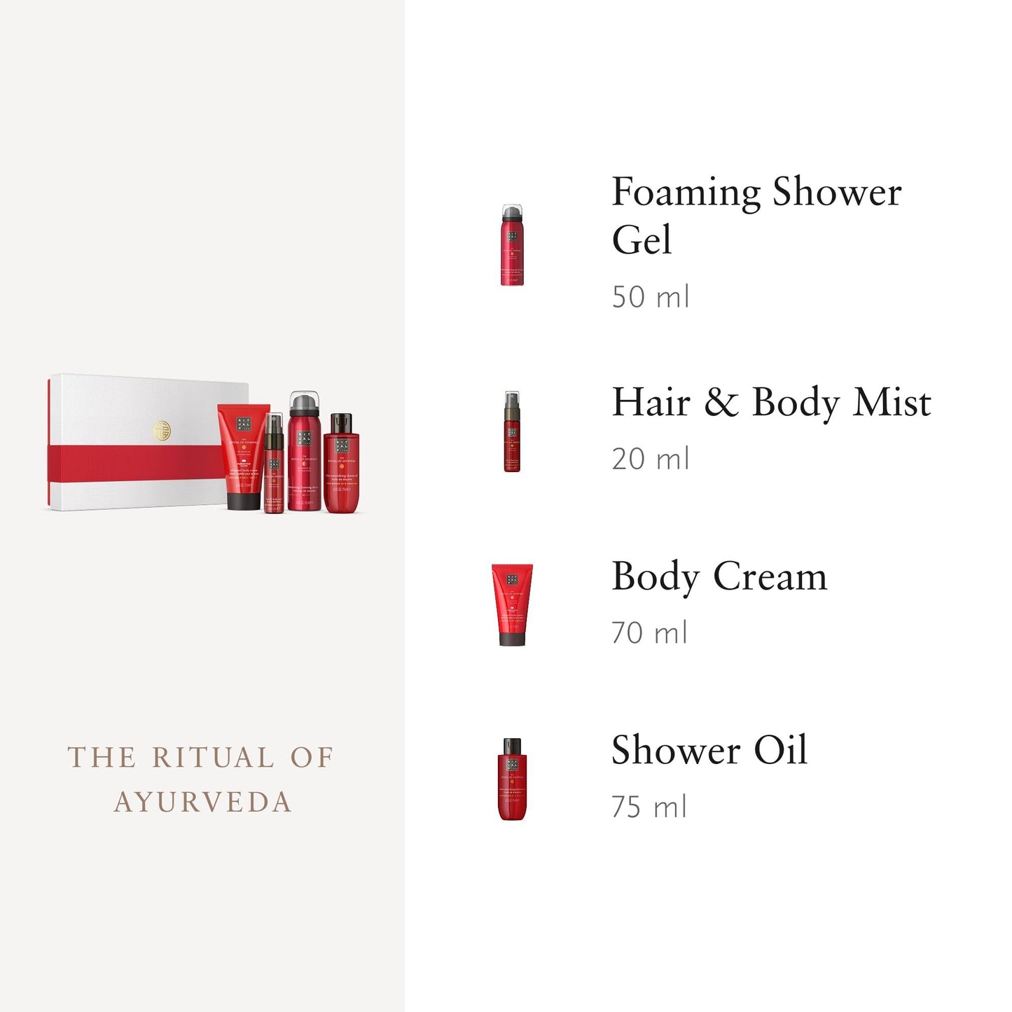 RITUALS Gift Set The Ritual of Ayurveda Small - Home and Skincare Products Enriched with Indian Rose and Sweet Almond Oil - Bath Gift Box with Balancing and Soothing Properties