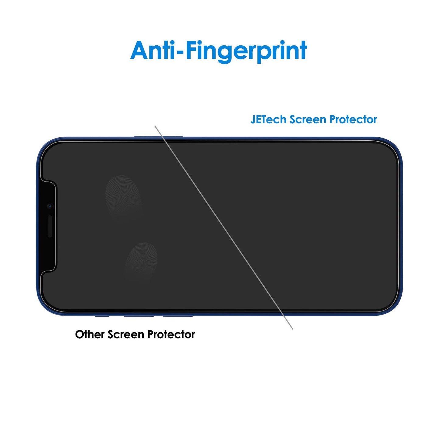 JETech Privacy Screen Protector for iPhone 11 and iPhone XR 6.1-Inch, Anti Spy Tempered Glass Film, 2-Pack