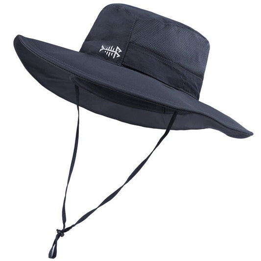 BASSDASH UPF 50+ Sun Fishing Hat Water Resistant with Detachable Neck Flap Big Size