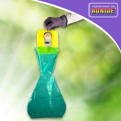 Bonide Beetle Bagger Japanese Beetle Trap Kit for Indoors and Outdoors, 2 Disposable Collection Bags Included
