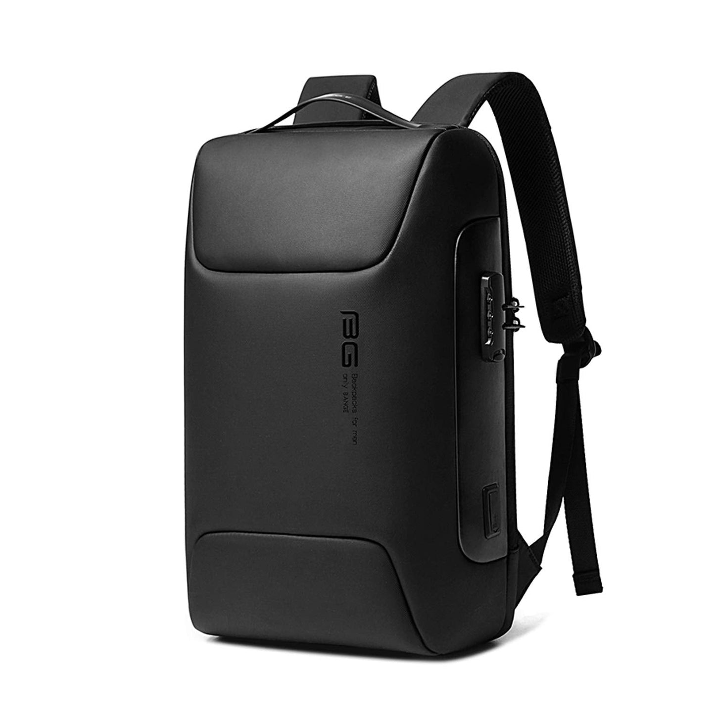 FANDARE Laptop Backpack Business Anti-theft Daypacks Travel Large Backpack with USB Charging Port Waterproof College School Computer Bag Bookbag for Women & Men Fits 15.6 Inch Notebook Black