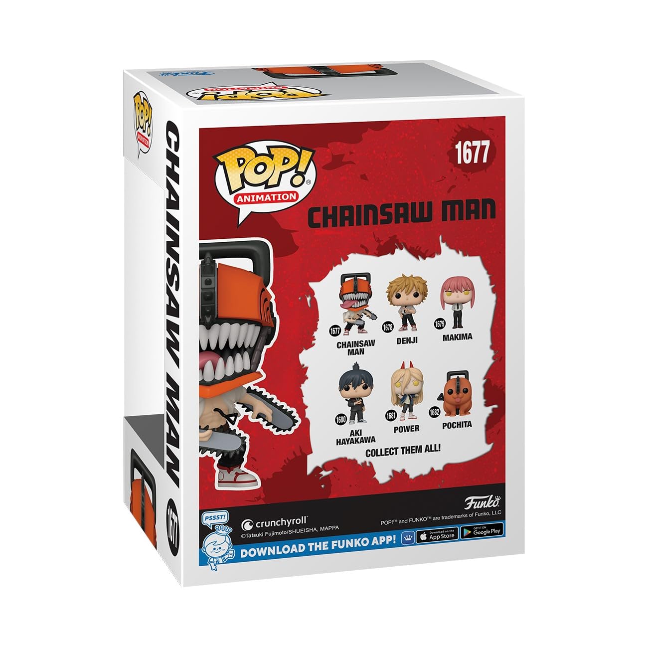Funko Pop! Animation - CSM - Chainsaw Man - 1/6 Odds for Rare Chase Variant - Bloody - Collectable Vinyl Figure - Gift Idea - Official Merchandise - Toys for Kids & Adults - Anime Fans