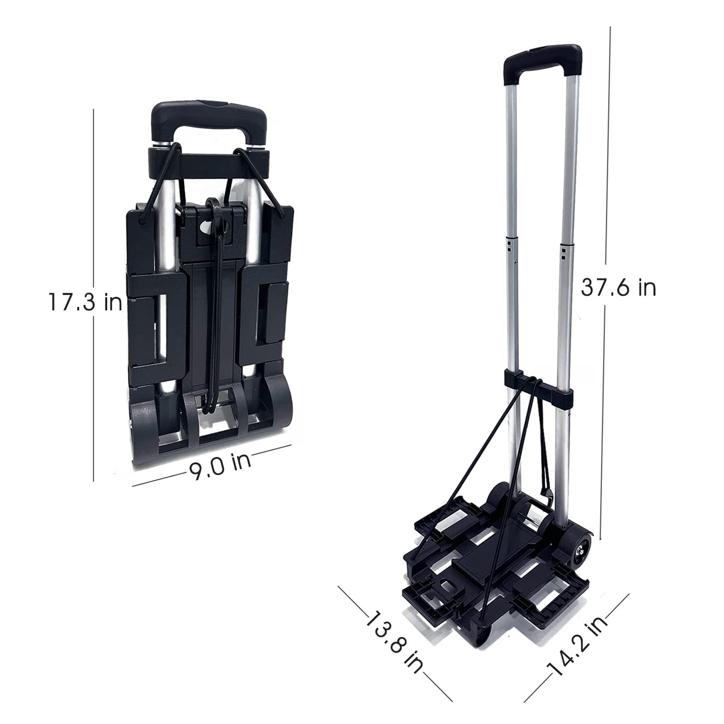 Car Seat Travel Cart for Airport - Carseat Roller for Traveling. Extendable Base Plate, Foldable, storable, and stowable Under Your Airplane seat or Over Head Compartment.