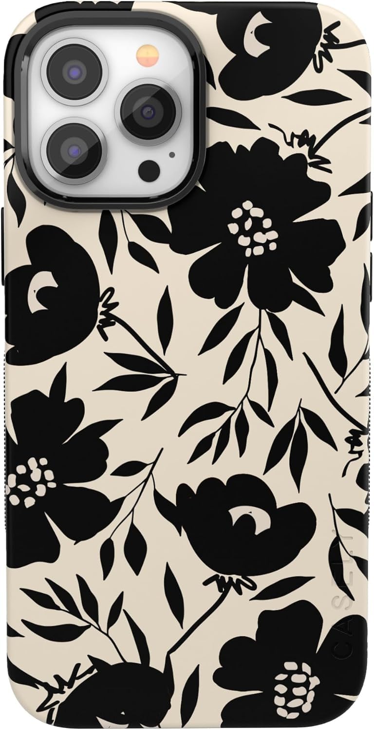 Casely iPhone 13 Pro Max Case | Black on Black | Compatible with MagSafe | Bold Protective Design