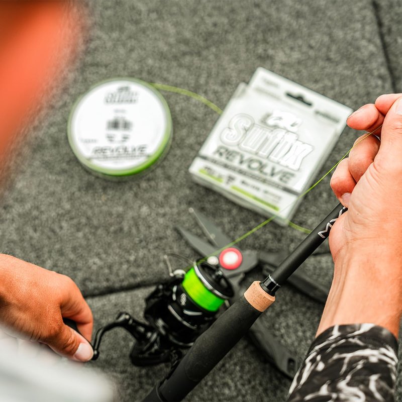 Sufix Revolve Braided Fishing Line, High-Performance Braid with Smooth Casting and Durability, Neon Lime, 12 lb