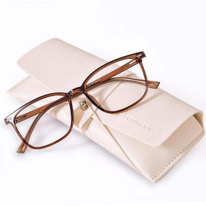 FONHCOO Blue Light Blocking Glasses Women Men TR90 Fashion Frame Computer Blue Light Glasses Anti UV Glare (Upgrade)