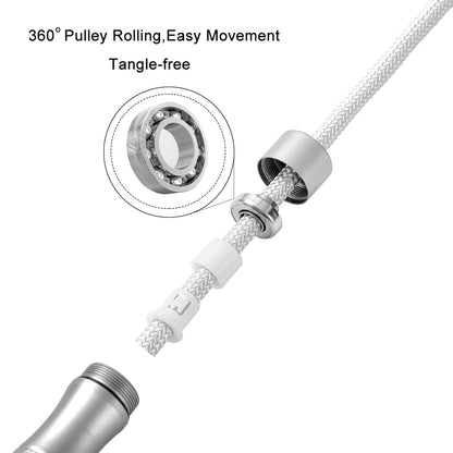 Gaoykai weighted jump rope Fitness for women men,1LB Tangle-free Skipping Rope for Muay Thai Training Crossfit workout Aluminum Handles Adjustable Length PVC Cord and Cotton Rope