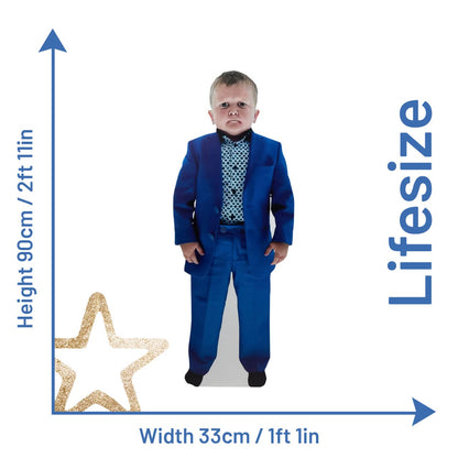 Hasbulla Cutout - Hasbulla Magomedov Cardboard Cutout Lifesize & Lifelike - Celebrity Cutouts with Easel Stand - Made with Sustainable FSC Approved Cardboard