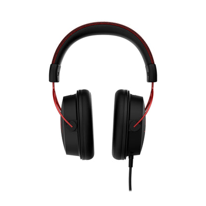 HyperX Cloud Alpha - Gaming Headset, Dual Chamber Drivers, Legendary Comfort, Aluminum Frame, Detachable Microphone, Works on PC, PS4, PS5, Xbox One/ Series X|S, Nintendo Switch and Mobile – Red